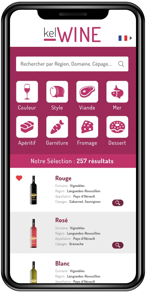 Application Kelwine